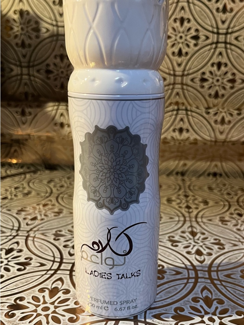 Ladies Talks Perfumed Spray - White & Silver Bottle